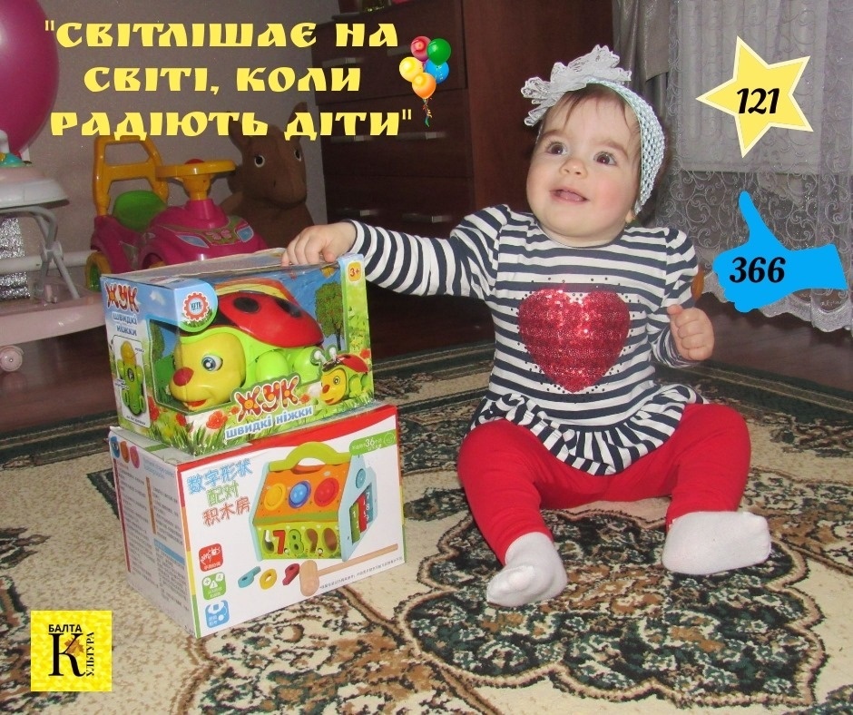 ІІІ місце (366 уподобайок) – Анюта (11 місяців0
